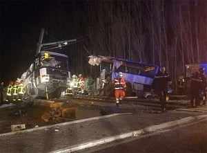 4 children killed in bus-train collision in southern France