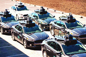 Robot invasion of roads
