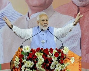 "Family-ruled" TRS and Congress playing "friendly match" in   Telangana: Modi
