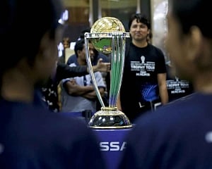 2019 World Cup trophy touches down in Delhi