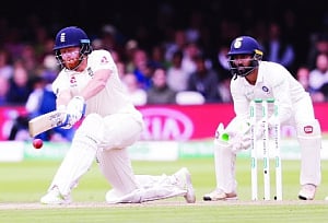 Woakes, Bairstow batter India
