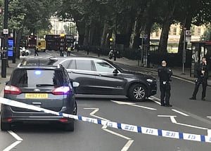 Pedestrians injured in crash outside UK parliament