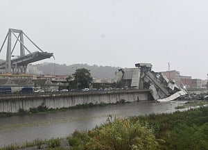 Highway bridge collapse in Italy kills at least 20