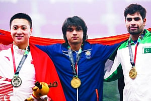 Neeraj's Golden throw