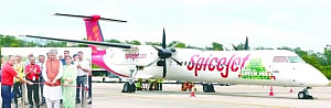 India's first flight run  on biofuel spices up  in-red airline sector