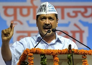 Vote for Congress will cut into AAP share: Kejriwal