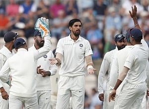 England were allout for 246 on day one of fourth Test against India