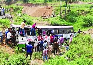 55 killed as overcrowded bus falls into gorge in T