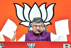 Cong chief playing into Pak, China’s hands, retorts BJP