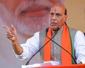 Cong leaders offer prayers in temples when polls near, but for BJP they are cultural issues: Rajnath