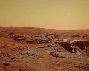 ESA probe beams unveils Mars landscape shaped by water, wind and ice
