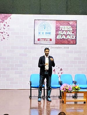 Gopi regales IIM-A students