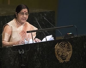 How can India pursue talks with a country that glorifies "killers": Swaraj asks world leaders