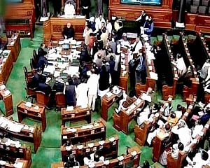 Lok Sabha adjourned till noon following protests