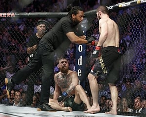 Melee at UFC 229 after Nurmagomedov chokes out McGregor