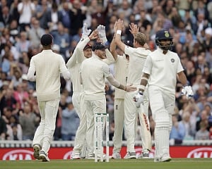 Rahul, Pujara take India to 53/1 at tea after England's 332