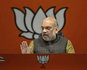 Rahul doing fear-mongering, playing with national security: Shah