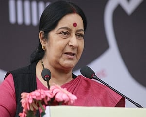Swaraj calls on South Korean first lady, meets school students