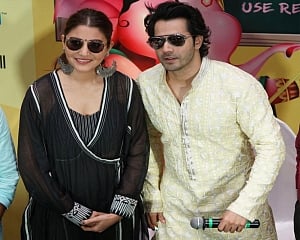 Varun, Anushka work in textile factory for film