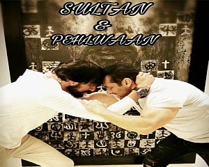 'Sultan & Pehlwaan': Sudeep poses with Salman Khan