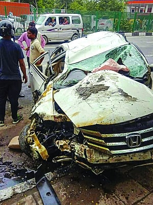2 DU students killed in Delhi joyride crash