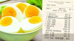 2 eggs for Rs 1,700 at Mumbai's Four Seasons
