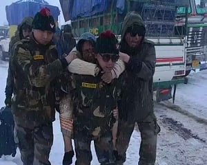 Army rescues 150 tourists stranded in north Sikkim