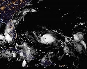 Category 4 Dorian strengthens as it moves west