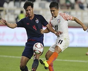 Chhetri strikes twice in India's first Asian Cup win since 1964, goes past Messi
