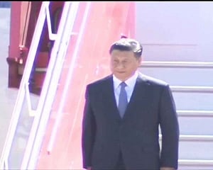 Chinese President Xi Jinping arrives in Chennai to grand welcome