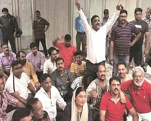 Delhi BJP's gherao at DJB office ends, police escort CEO out