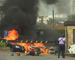 Explosion, gunfire at Nairobi hotel and office complex