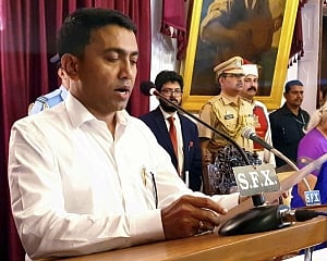 Goa gets a new CM in the wee hours; BJP's Sawant takes oath