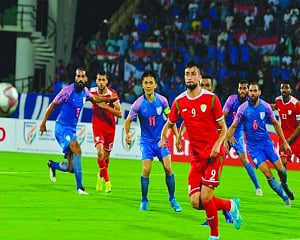 India lose to Oman