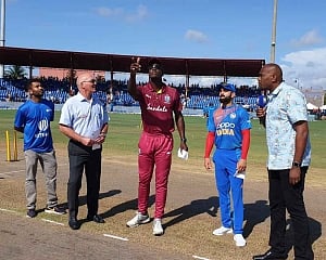 India opt to bat in second T20 International against West Indies