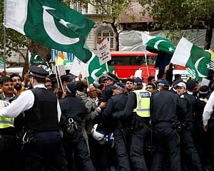 India takes up with UK issue of violence outside Indian mission in London