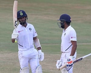 India were 175/1 at tea on Day 4
