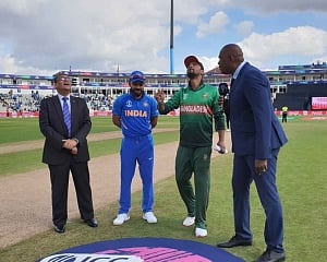 India win toss, elect to bat against Bangladesh