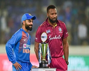 India win toss, elect to field against West Indies in first T20