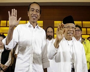 Indonesia's Joko Widodo re-elected president as rival cries foul