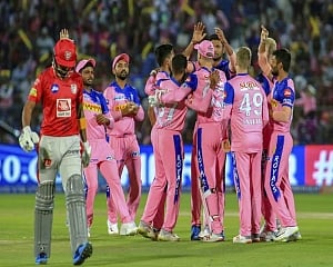Kings XI make 184/4 against Rajasthan Royals