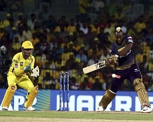 KKR score 108/9 against CSK