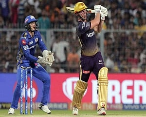KKR score 232/2 against MI