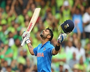 Kohli becomes fastest cricketer to reach 11k runs