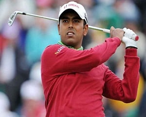 Lahiri stays in top-10, Sharma misses cut