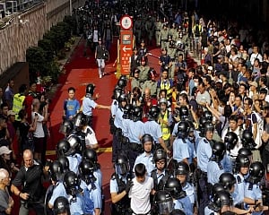 Mall brawls and street fights as Hong Kong polarisation deepens