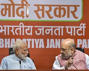 Modi at his first media event diverts questions to Shah, asserts BJP will be back in power