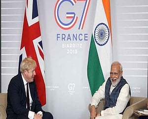 Modi meets Johnson on G7 Summit sidelines, agree to further India-UK bilateral ties