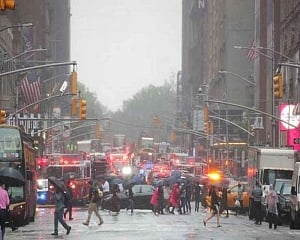 One dead as helicopter crash-lands on New York City building