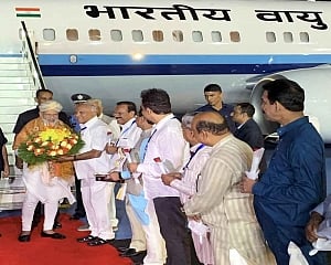 PM arrives in Bengaluru to watch moon landing from ISRO centre